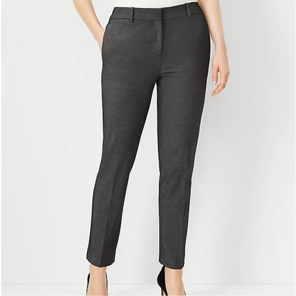 ANN TAYLOR Gray Skinny Dress Work Pants Size 2